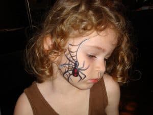Halloween et le maquillage d'araignée