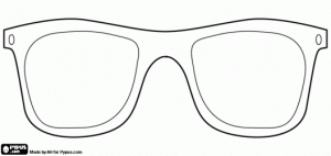 Des fausses lunettes en carton