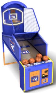 SereneLife Jeu d'arcade de basketball électronique - Tir intérieur pliable et robuste, avec tableau de score électronique, minuteur, modes de jeu, ballons de basketball et pompe - Amusement familial