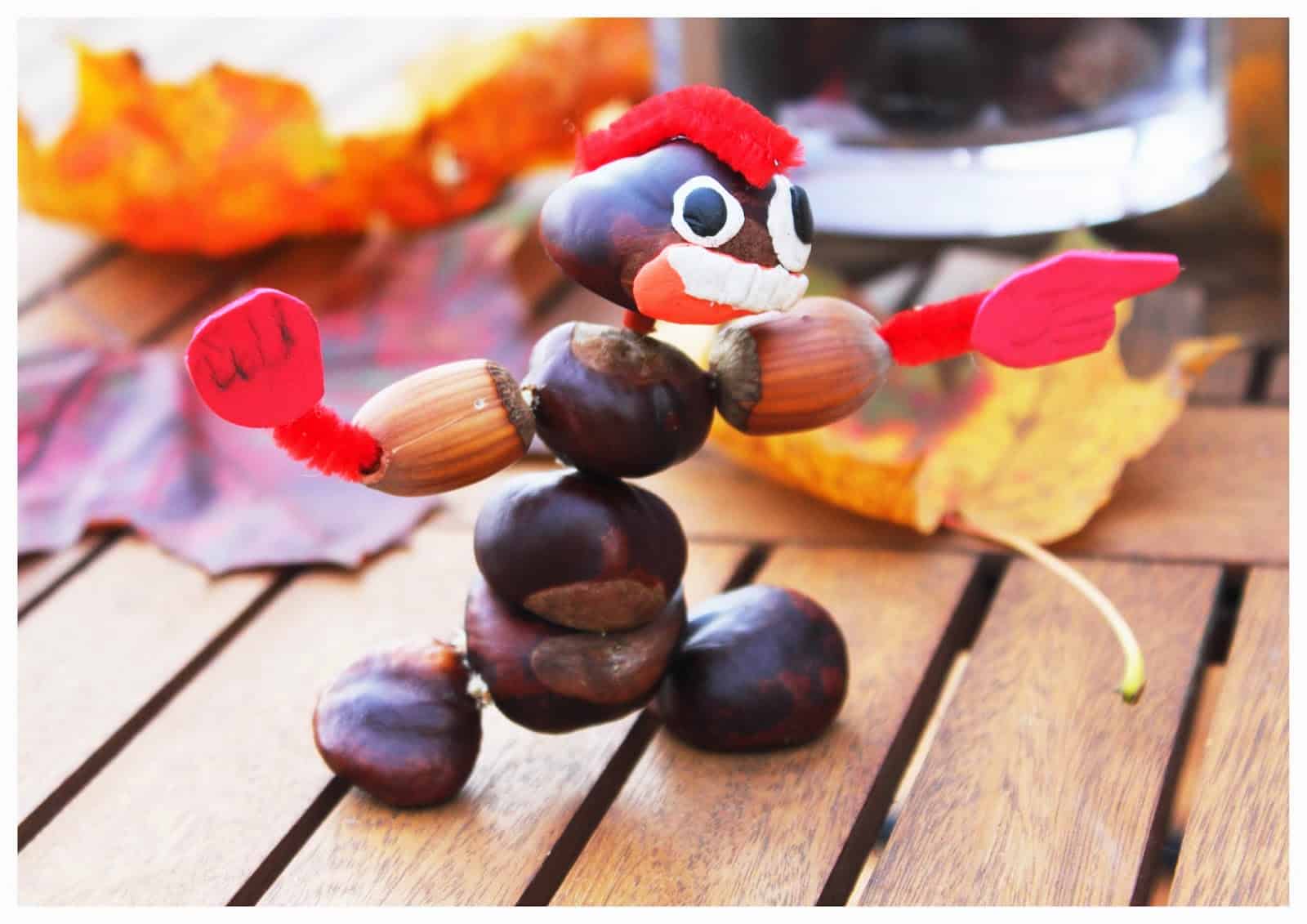 Activité Avec Des Marrons Maternelle Animaux avec des marrons d'automne et des glands - YaPasEcole