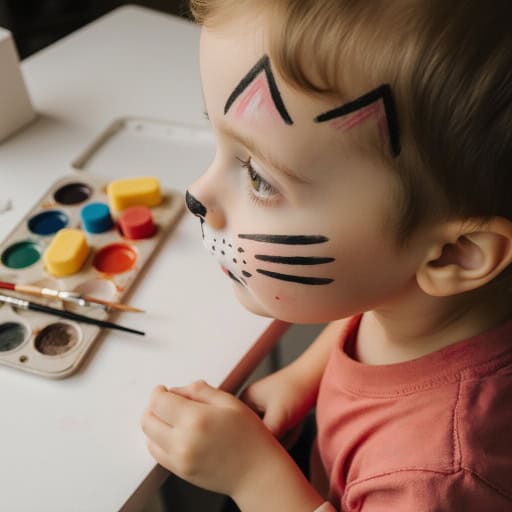 Atelier maquillage d’Halloween pour enfants : chat, vampire et squelette